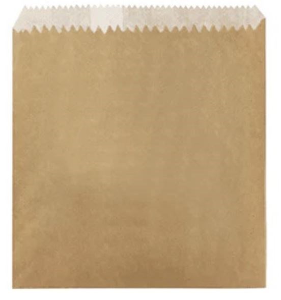 PDA 8 Flat Brown Bag Pkt 500 279 x 335mm